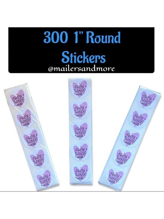 Mailers And More Other - 300 Pack of 1" Round Thank You Stickers "Pretty Things Inside" PRICE IS FIRM